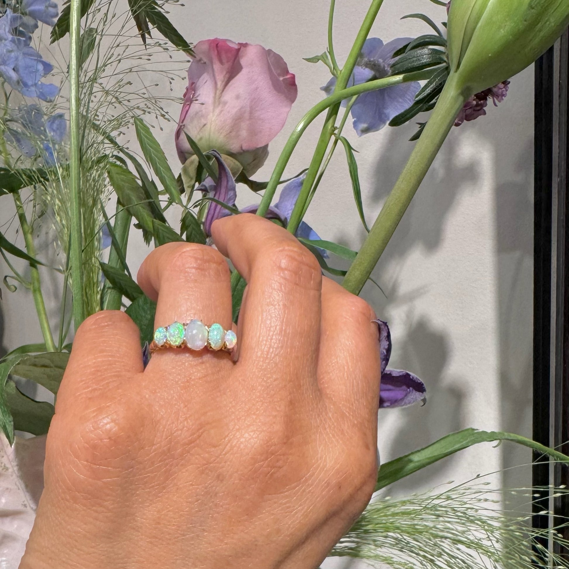 Opal 18k Row Ring 17321-9171
