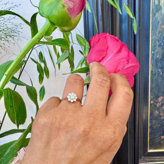 Diamond 18k Cluster Ring 17337-9180