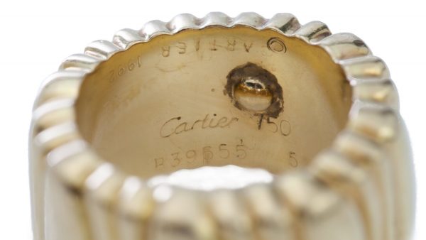 Cartier 18ct Yellow Gold Band Ring, No 1992, with original box