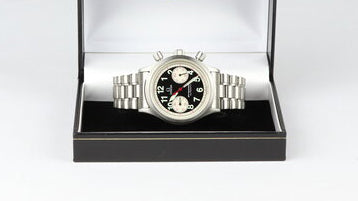 Omega Dynamic Giro Di Sicilia Targa Florio Limited Edition 38mm Chronograph Stainless Steel Watch, to commemorate the last race in 1973 of the open road endurance car race held in Sicily, the Targa Florio