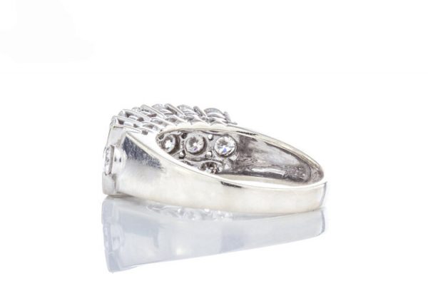 Vintage 3.80ct Diamond Dress Ring in 18ct White Gold, Circa 1970s