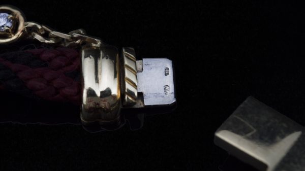 DaLaneau 18ct Gold Ladies Bracelet Watch with Diamonds and Rubies