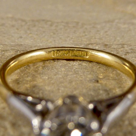 Antique Edwardian 0.53ct Old-Cut Diamond Solitaire Engagement Ring