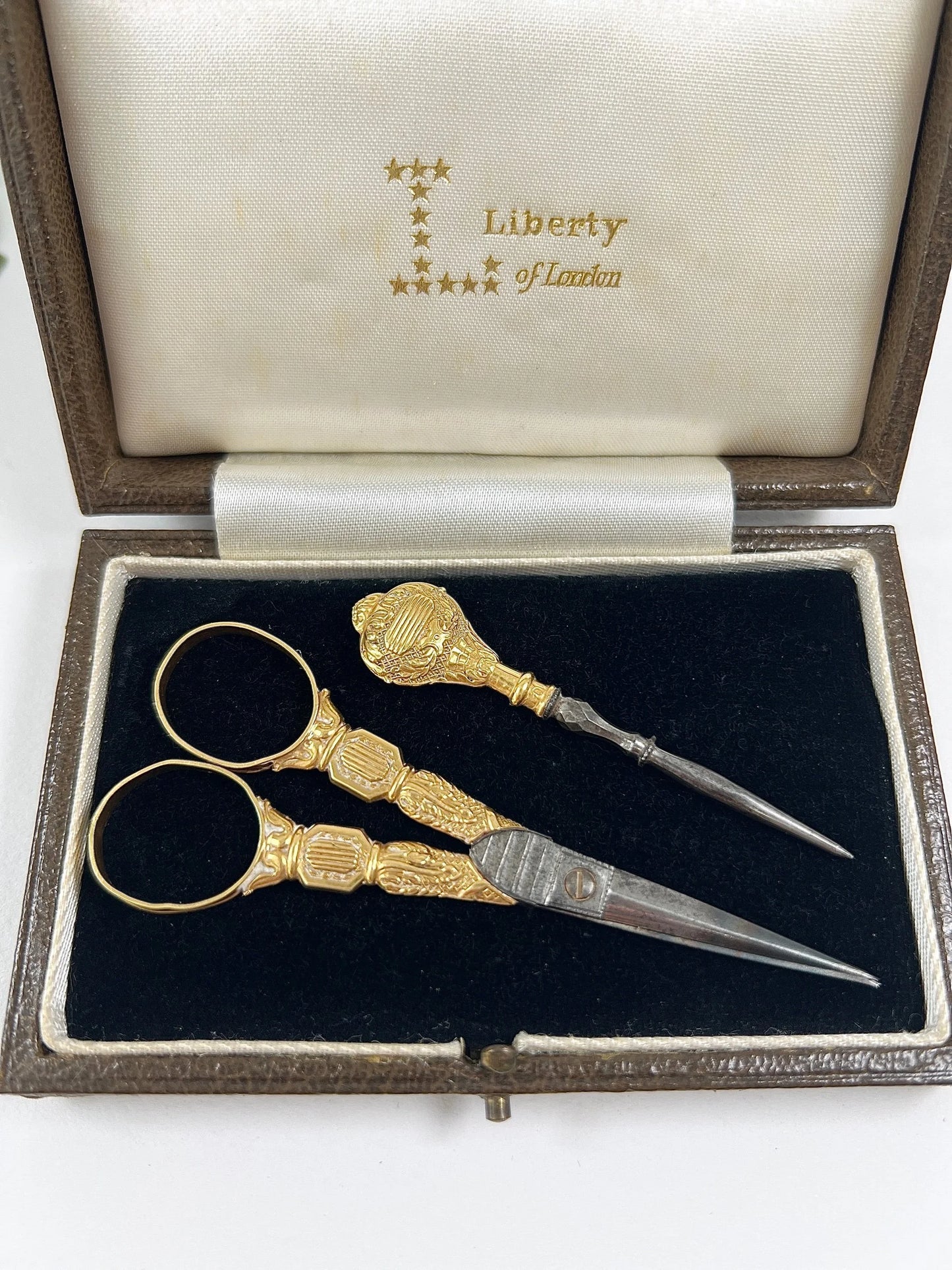 Antique 18 ct Gold, French Stamped Etui Sewing Set
