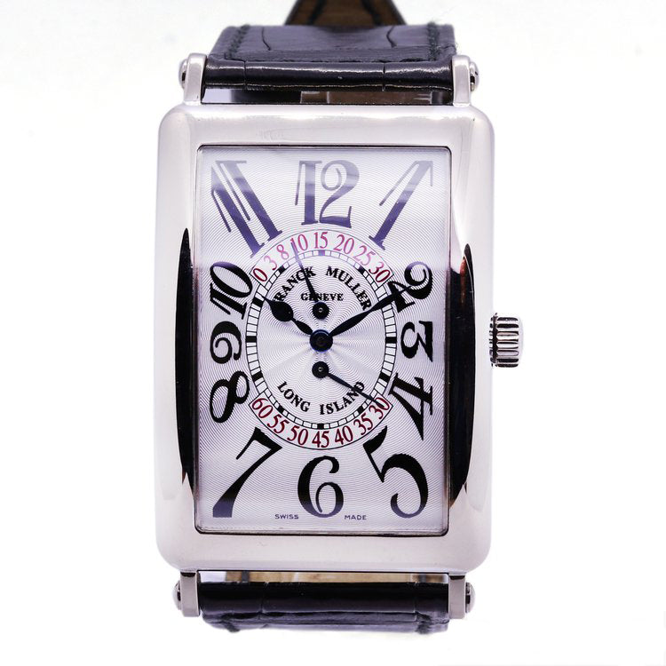 Franck Muller Long Island Bi-Retrograde 18ct White Gold Automatic Watch, Ref 1100 DS R