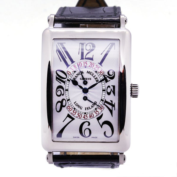 Franck Muller Long Island Bi-Retrograde 18ct White Gold Automatic Watch, Ref 1100 DS R