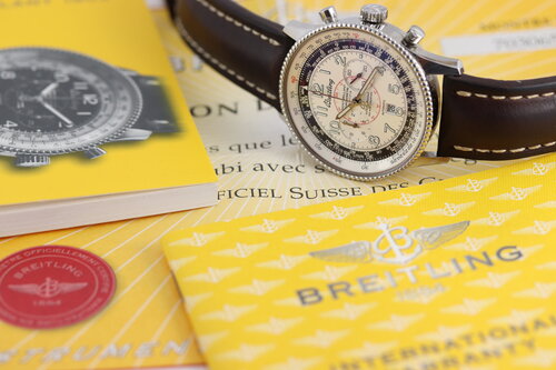 Breitling Montbrillant 100 Years Aviation Special Edition 42mm Stainless Steel Automatic Chronograph, A35330, with papers