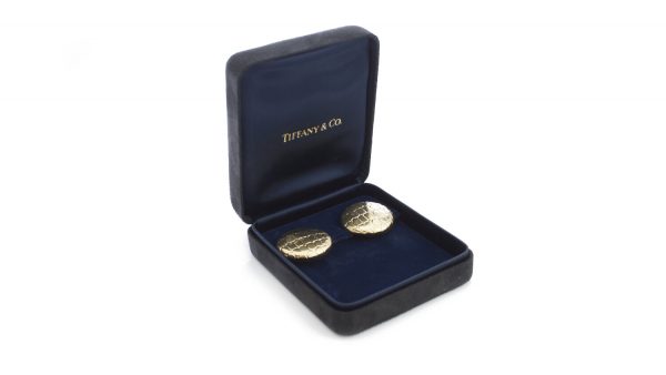 Tiffany and Co 18ct Yellow Gold Earrings, with Original Box