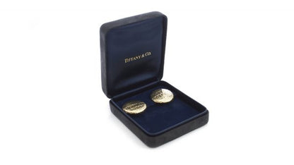 Tiffany and Co 18ct Yellow Gold Earrings, with Original Box