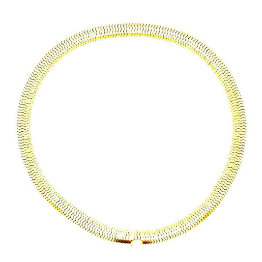 19th Century Rare Snake Link 18ct Yellow Gold Collar Necklace