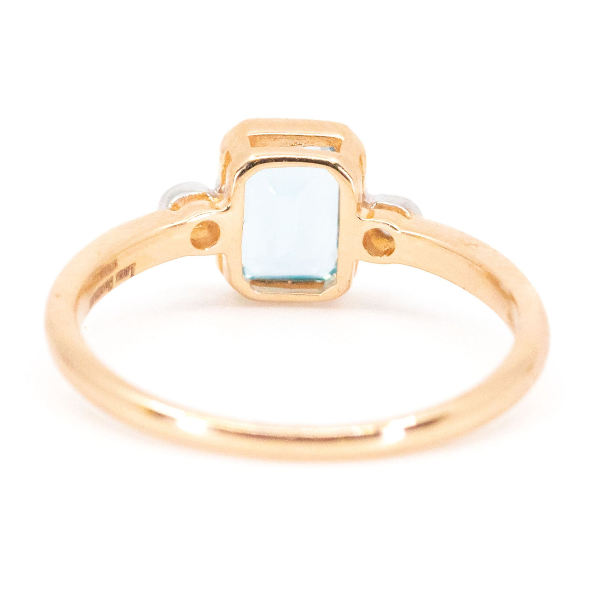Diamond Topaz 9k Rectangle-Shape Ring 19022-9674