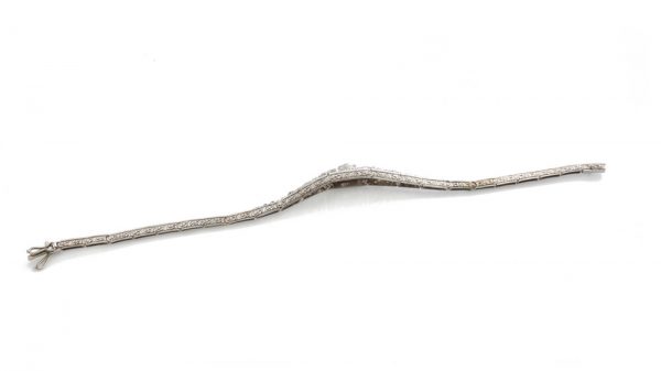 Belle Epoque Diamond and Platinum Bracelet, 1.20 carats