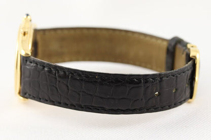 Cartier Cougar 33mm Chronograph in 18ct Yellow Gold, Ref 11621, black dial, sapphire crown, sapphire crystal, Quartz movement, Cartier black leather strap with 18ct Yellow Gold buckle, with Cartier box