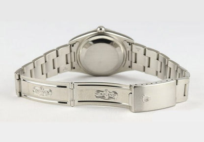 Rolex Oyster Perpetual Date 34mm Stainless Steel 15200 Automatic Watch with Silver Dial, on a stainless steel Oyster bracelet