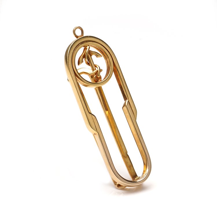 Vintage Italian 18ct Yellow Gold Money Clip by Carniani