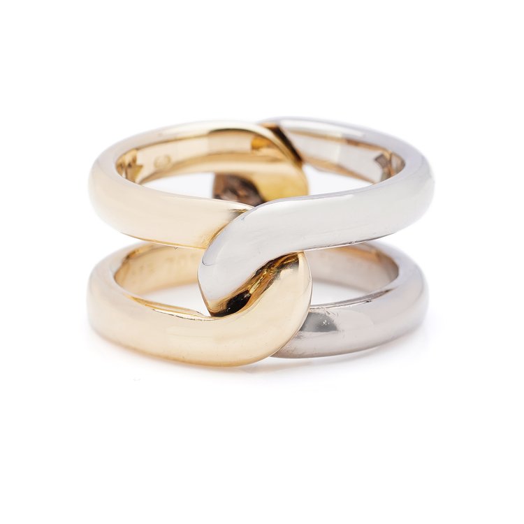 Vintage Cartier Bi Colour 18ct Gold Ring