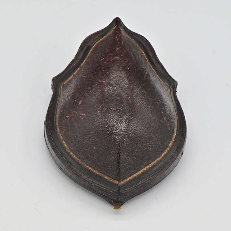 Victorian Antique Russian 2.60ct Ceylon Sapphire and Natural Pearl Cluster Gold Locket Pendant