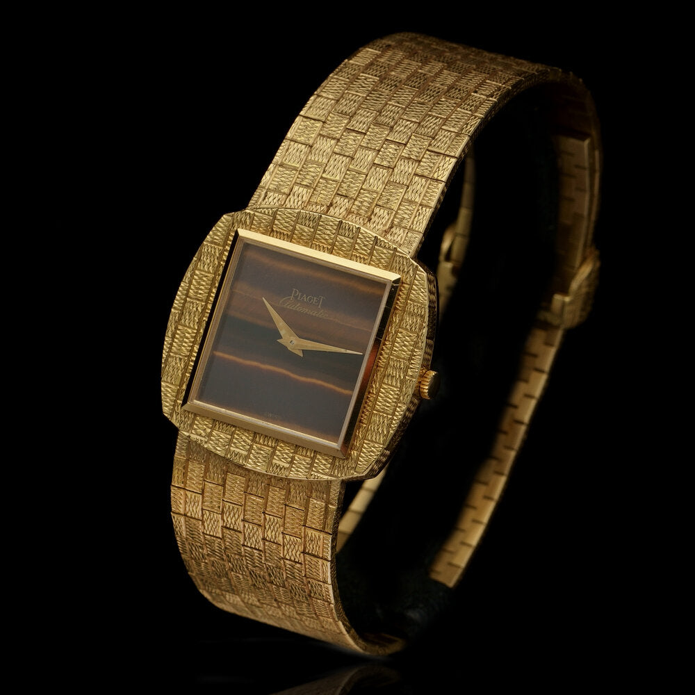Piaget Tiger Eye and 18ct Yellow Gold Watch