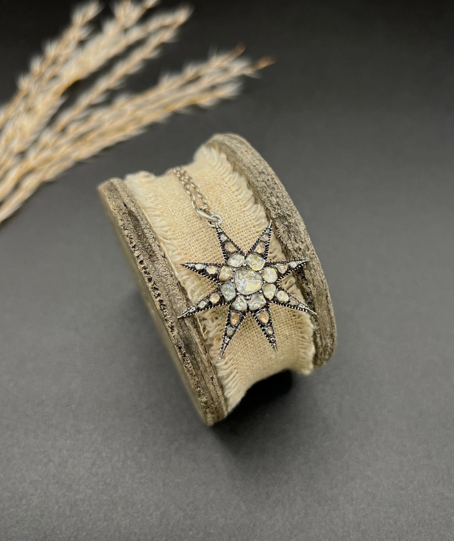 Georgian Rose Cut Diamond and Silver Star Pendant, Circa 1850