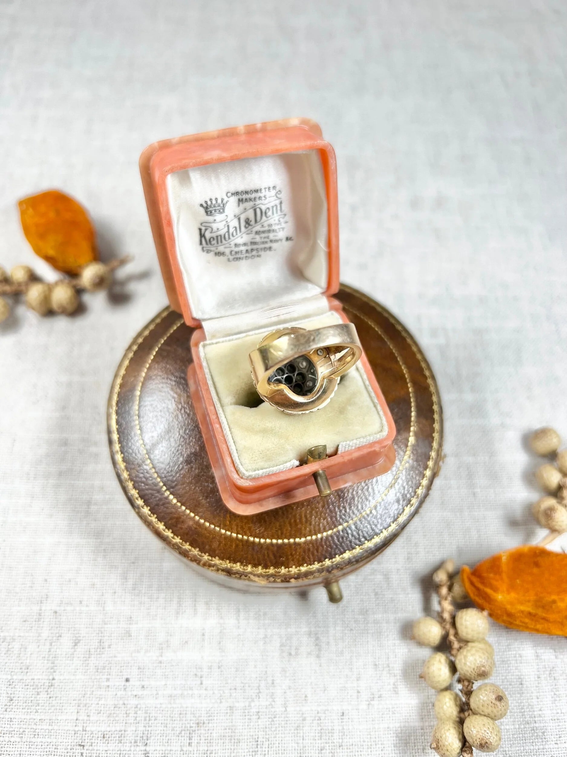 Vintage 1960's 18 Carat Gold, Tiered Dome Shaped, Diamond Cocktail Ring