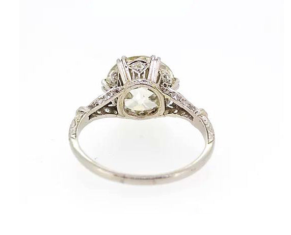 Art Deco Diamond Solitaire Engagement Ring, 4.71 carats, Platinum