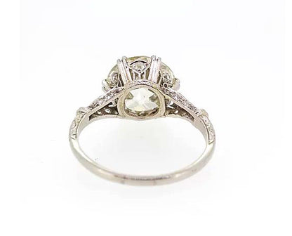 Art Deco Diamond Solitaire Engagement Ring, 4.71 carats, Platinum