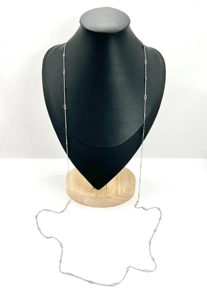 Antique Diamond Half Guard Trace Link Chain In Platinum