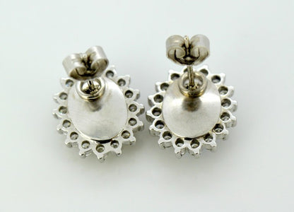 Vintage Opal and Diamond Earrings