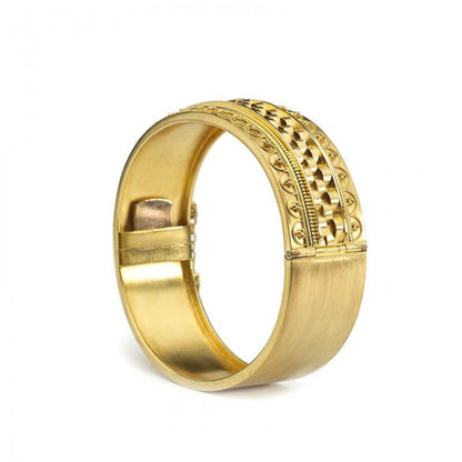 ANTIQUE VICTORIAN GOLD BANGLE MO2