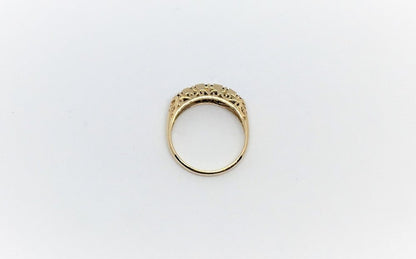 Victorian Style Horizontal Sapphire Ring