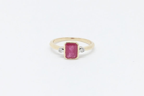Baguette Cut Ruby Ring