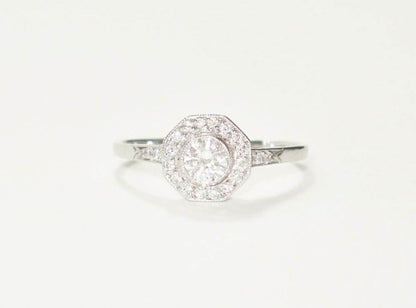 Art Deco Style Diamond Cluster Ring