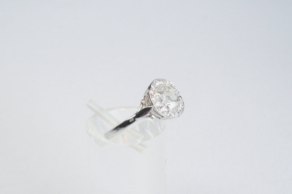 Antique Art Deco Diamond Cluster Ring