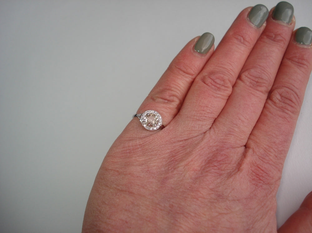 Antique Art Deco Diamond Cluster Ring