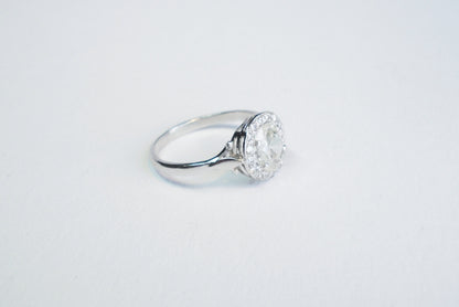 Antique Art Deco Diamond Cluster Ring