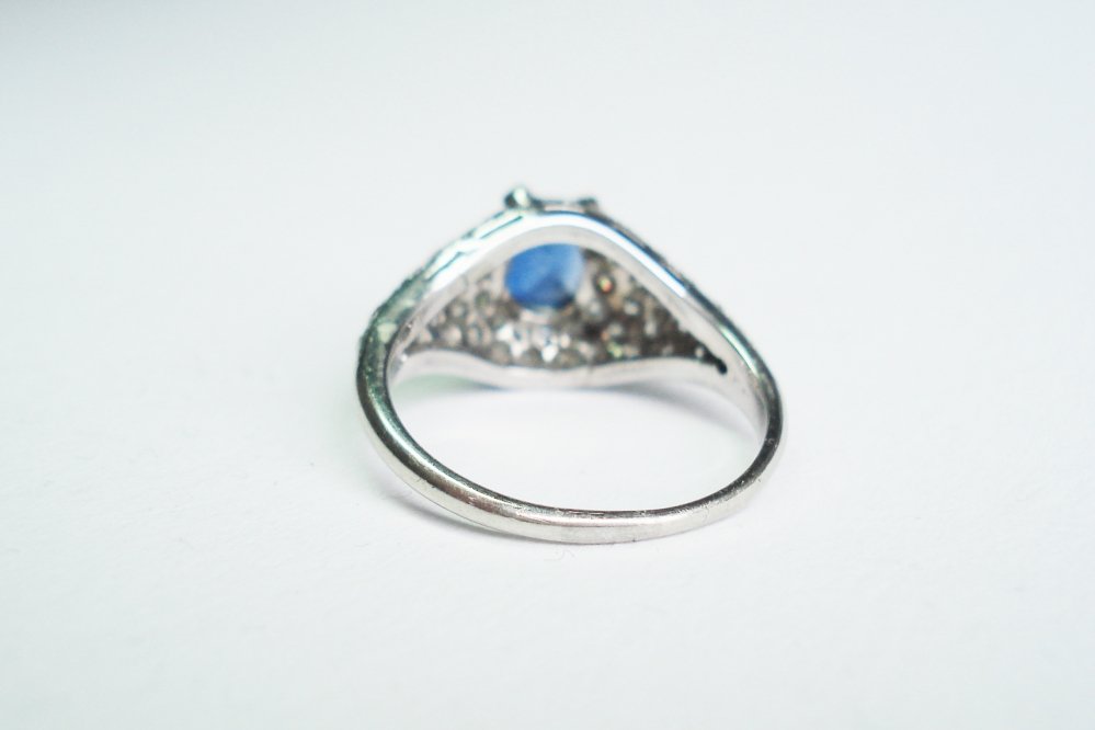 Vintage Sapphire and Diamond Ring