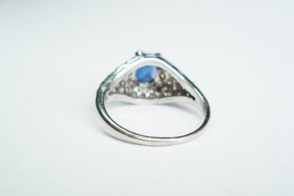 Vintage Sapphire and Diamond Ring