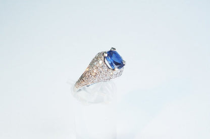 Vintage Sapphire and Diamond Ring