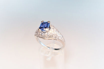 Vintage Sapphire and Diamond Ring
