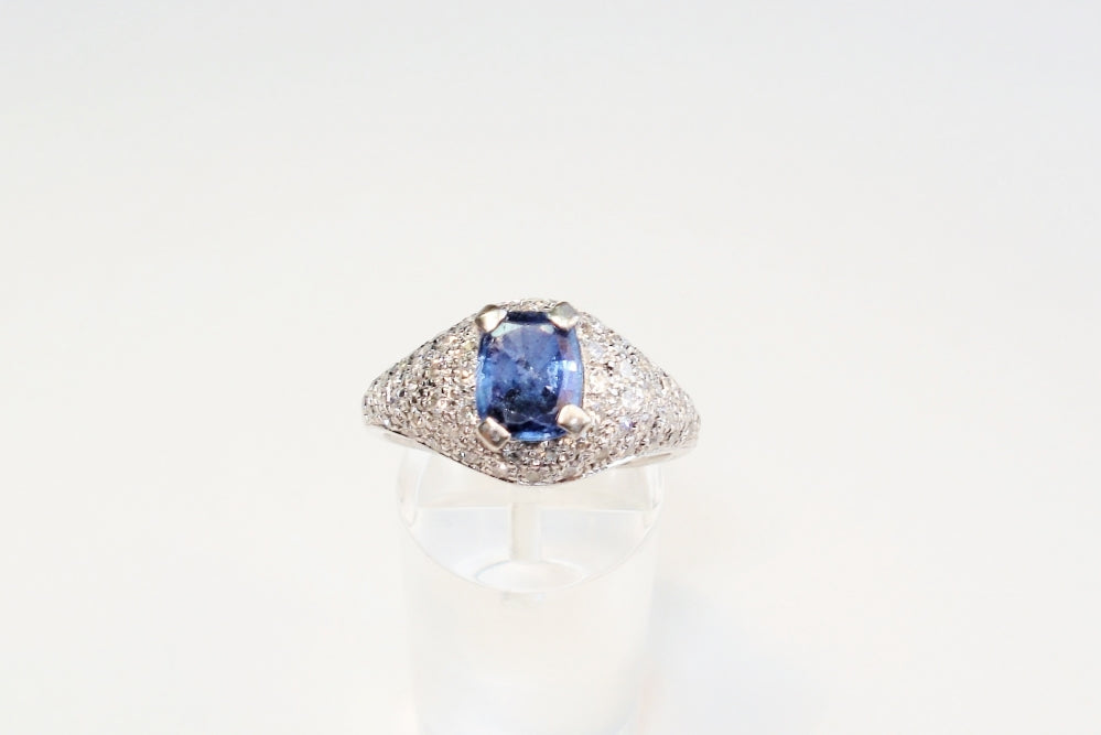 Vintage Sapphire and Diamond Ring