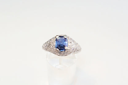 Vintage Sapphire and Diamond Ring