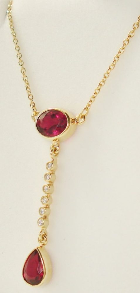 Gold Rubelite Pendant
