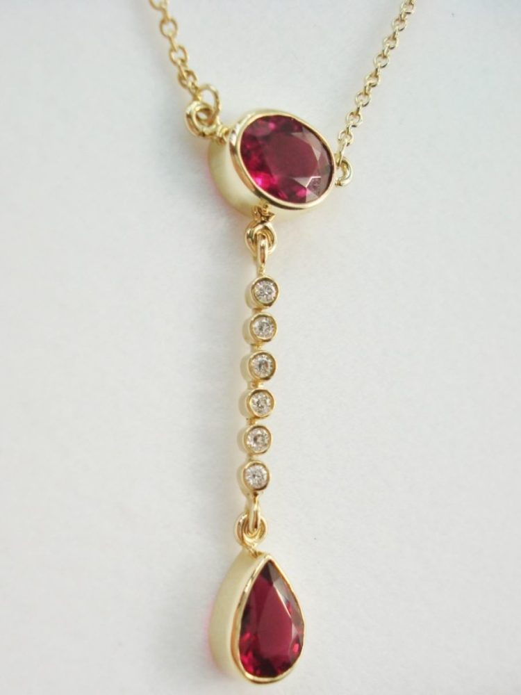 Gold Rubelite Pendant