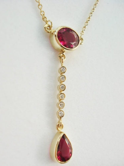 Gold Rubelite Pendant