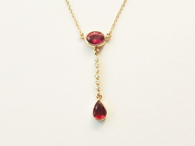 Gold Rubelite Pendant