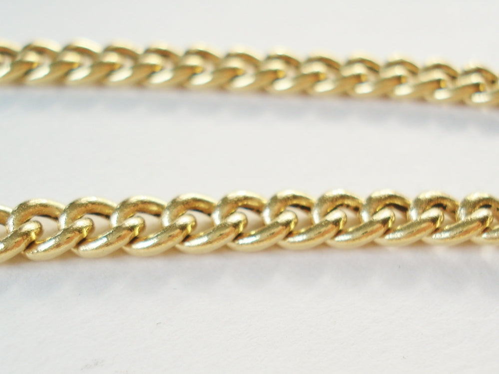 Vintage Gold Long Link Necklace