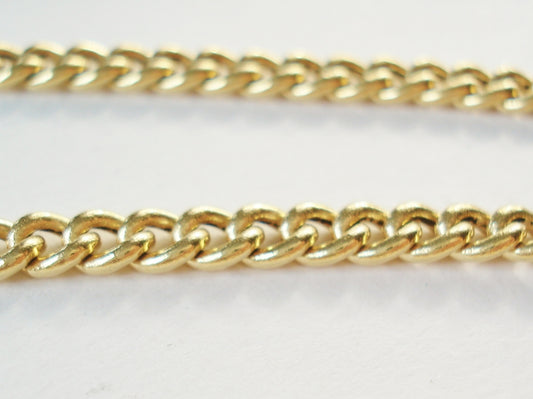 Vintage Gold Long Link Necklace