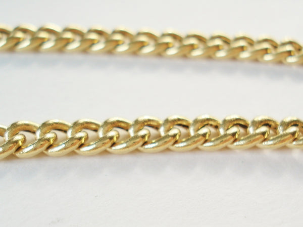 Vintage Gold Long Link Necklace