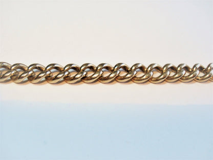 Antique Gold Curb Link Bracelet