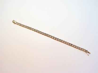 Antique Gold Curb Link Bracelet